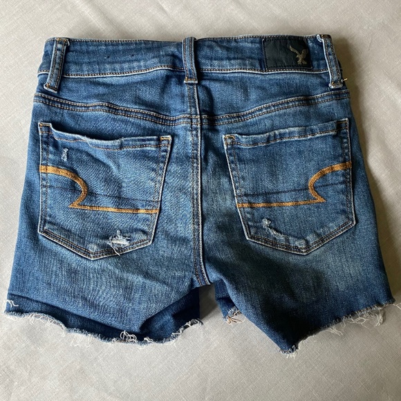 American Eagle Outfitters Hi-Rise Shortie super stretch denim 00 - Picture 8 of 16